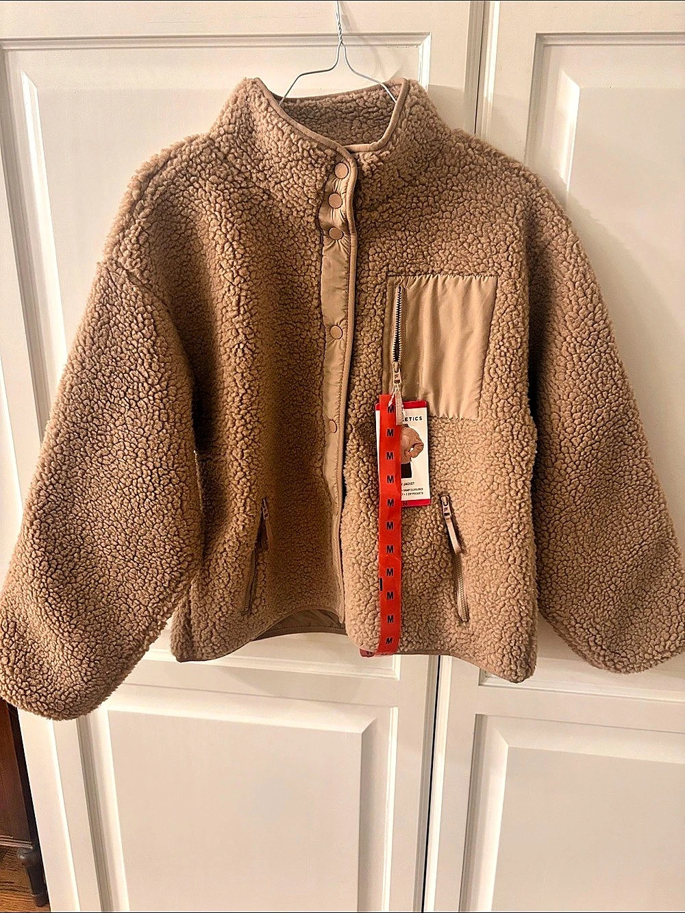 Fabletics Tahoe Teddy Jacket in Brown Medium